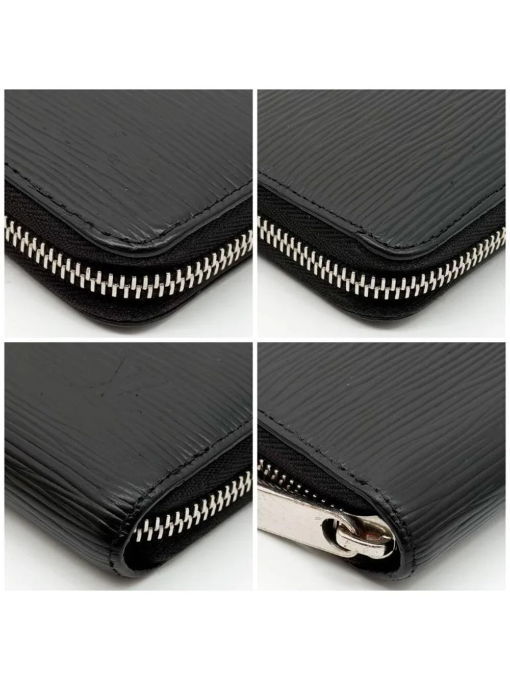 Louis Vuitton Zippy Wallet Epi Black Round